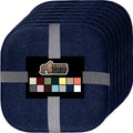 GORILLA GRIP Slip Resistant Chair Cushions Set of 8 - Thick Memory