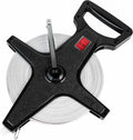 Open Reel Measuring Tape 330 ft / 100 m - Durable Hand Crank Tape