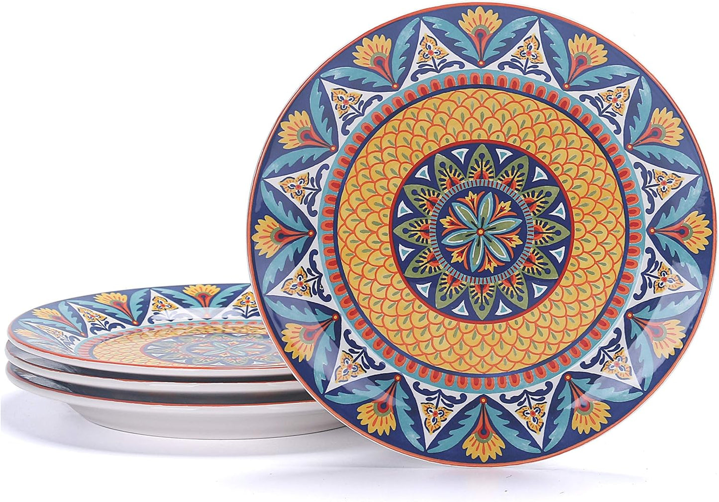 Bico Havana Salad Plates Set of 4 - 8.75 Inch Ceramic Plates