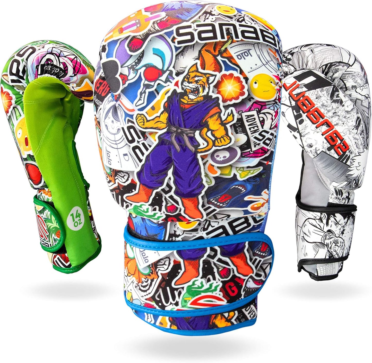 Sanabul Sticker Bomb Boxing Gloves - Heavy Bag Power