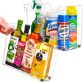 Roll Out Bottle Organization Bins - Clear Pantry & Under Sink