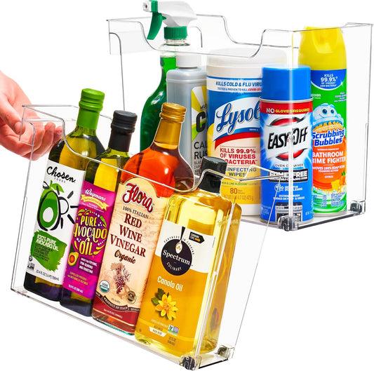 Sorbus Roll Out Bottle Organization Bins for Home Storage
