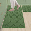 COSY HOMEER Soft Kitchen Rugs 2 PCS - Super Absorbent, Non-Skid Mats