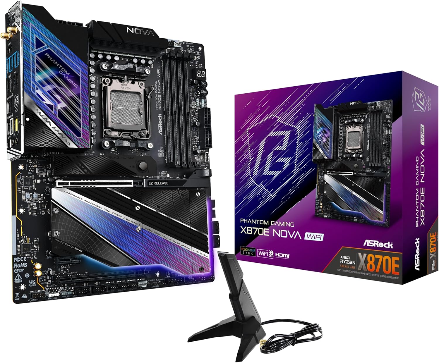 ASRock Phantom Gaming X870E Nova WiFi ATX Motherboard Review