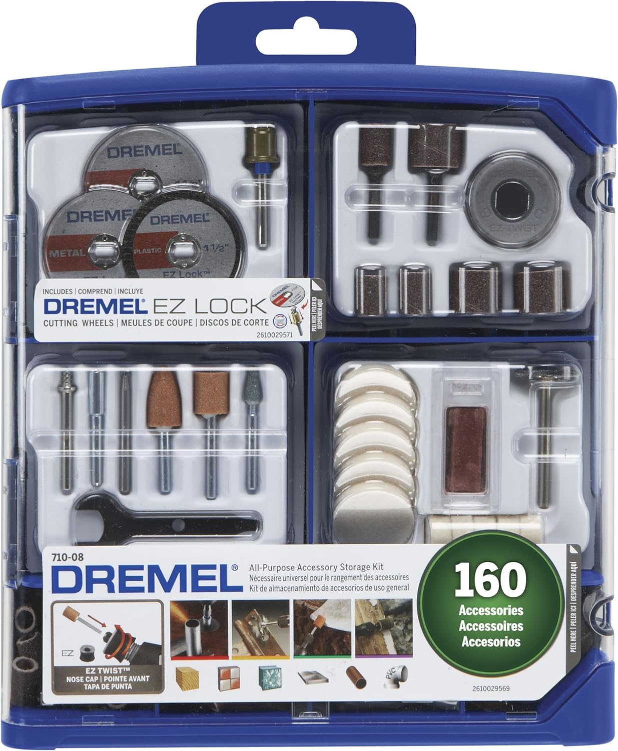 Dremel 160-Piece Rotary Tool Accessory Kit with EZ Lock Tech