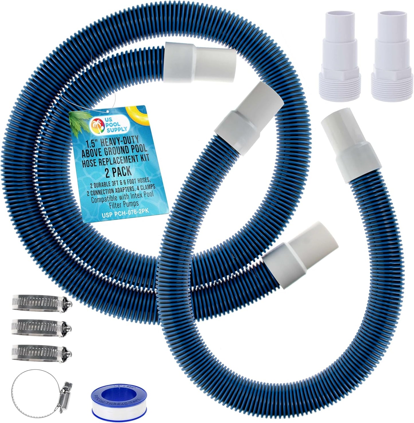 Heavy-Duty Above Ground Pool Hose Replacement Kit for Intex