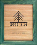 Rustic Wooden Poster Picture Frame 24x36 - Sage Green Driftwood