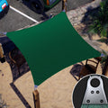 ColourTree Super Ring 17ft x 25ft Green Sun Shade Sail - Heavy Duty