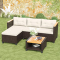 Green4ever 3-Piece Outdoor Patio Furniture Set - Compact L-Shaped Sofa