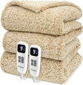 Heated Blanket Electric Blanket Queen - Fast Heating Sherpa Throw