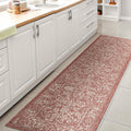 JONATHAN Y Weave Floral Indoor Outdoor Runner Rug 2x8 - Durable Patio