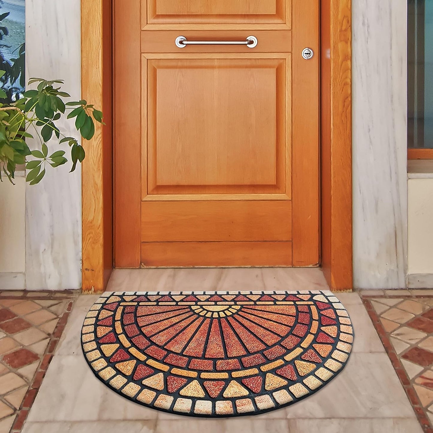 ubdyo Unique Design Door Mat - Low Pile Efficient Dirt Trapping