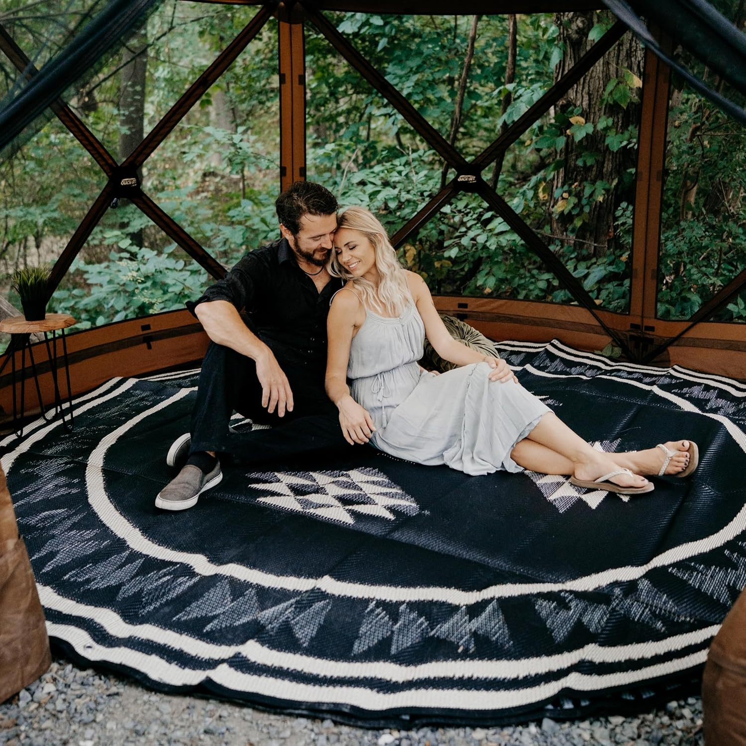 Recycled Reversible Waterproof RV Rug - Glamplife