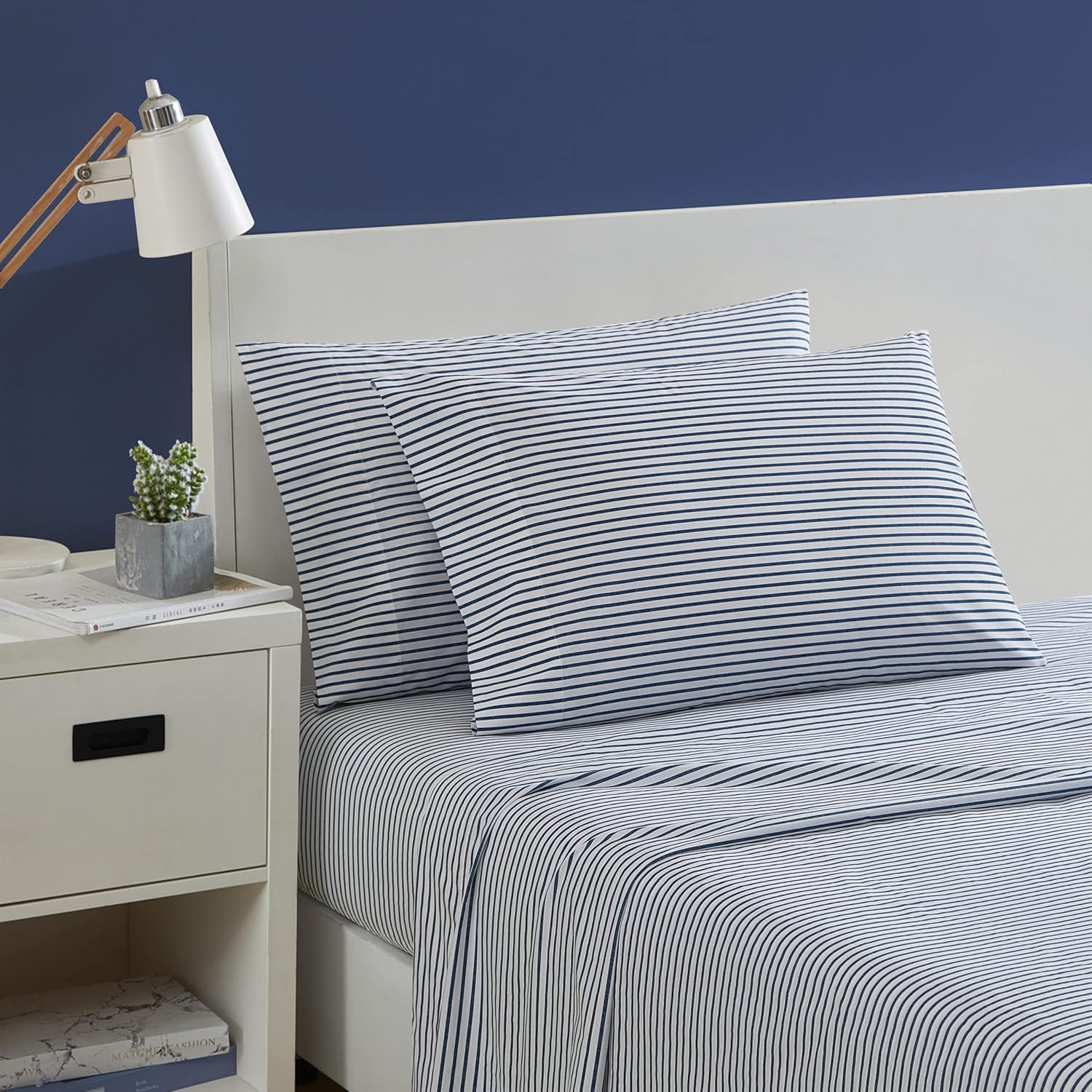 Nautica Twin XL Sheets Set - Cozy Cotton Percale Bedding
