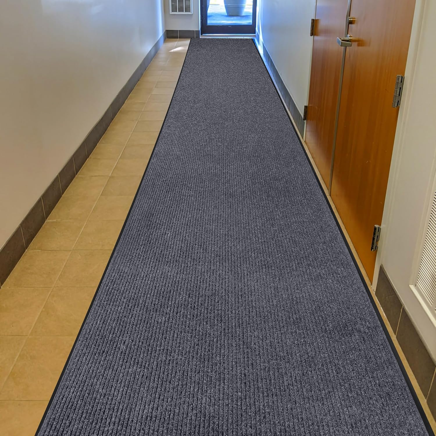 MaxMat Oversized Rubber Door Mat for Heavy-Duty Use and Durability