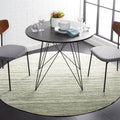 Adirondack 6 ft Round Area Rug - Sage & Ivory Modern Ombre