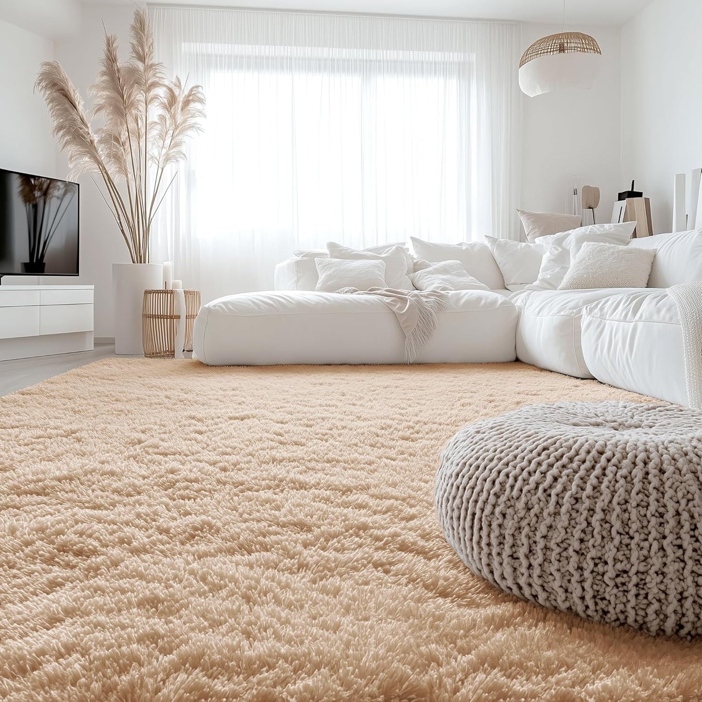 OLANLY 8x10 Machine Washable Area Rug for Living Room Comfort