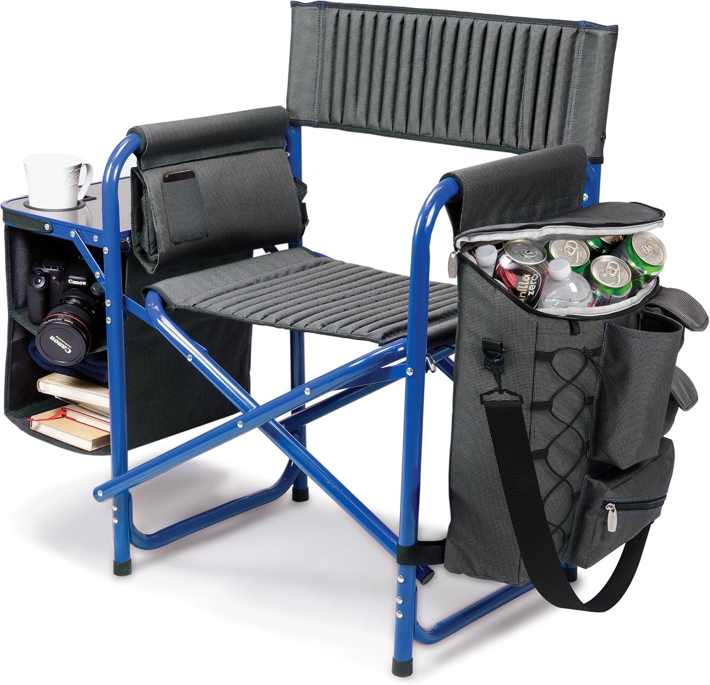 Fusion Camping Chair with Side Table and Soft Cooler for Outdoors