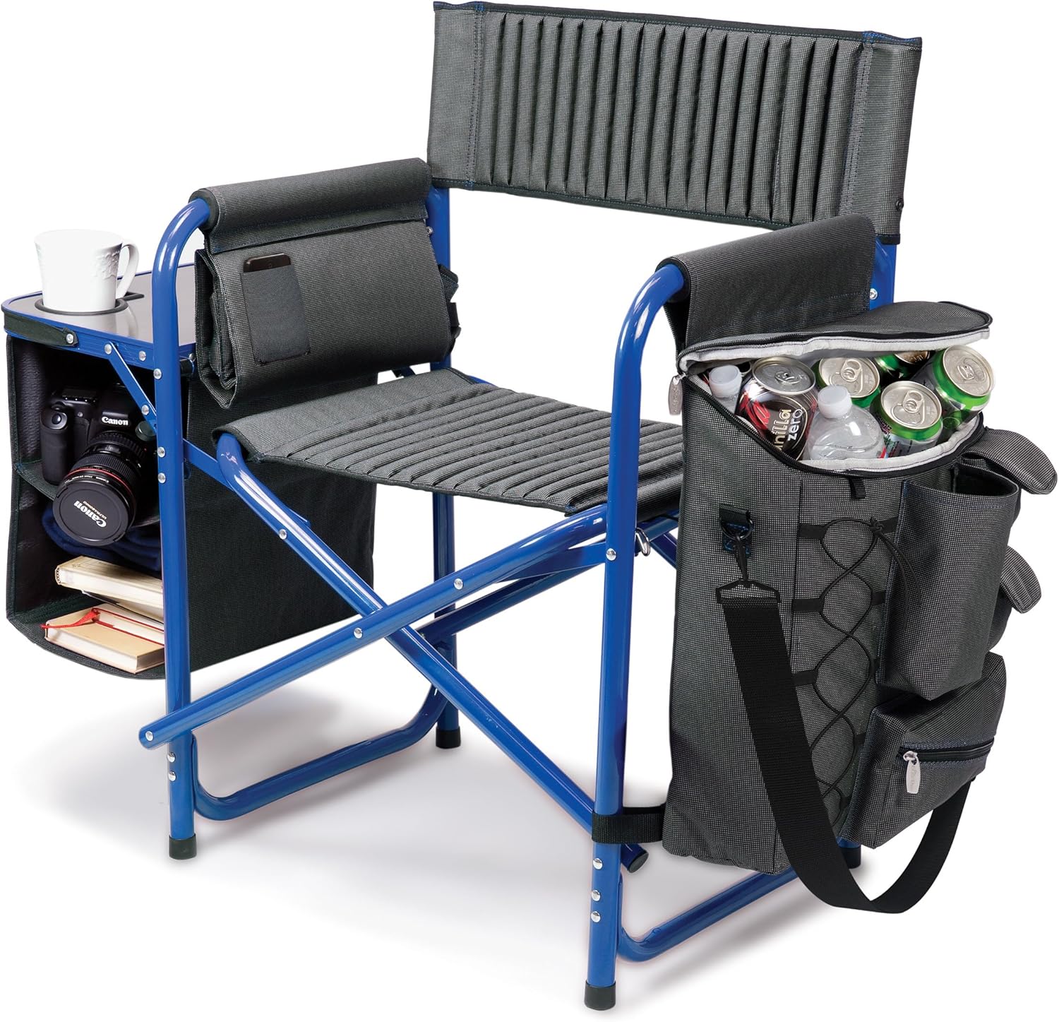 Fusion Camping Chair with Side Table and Soft Cooler for Outdoors