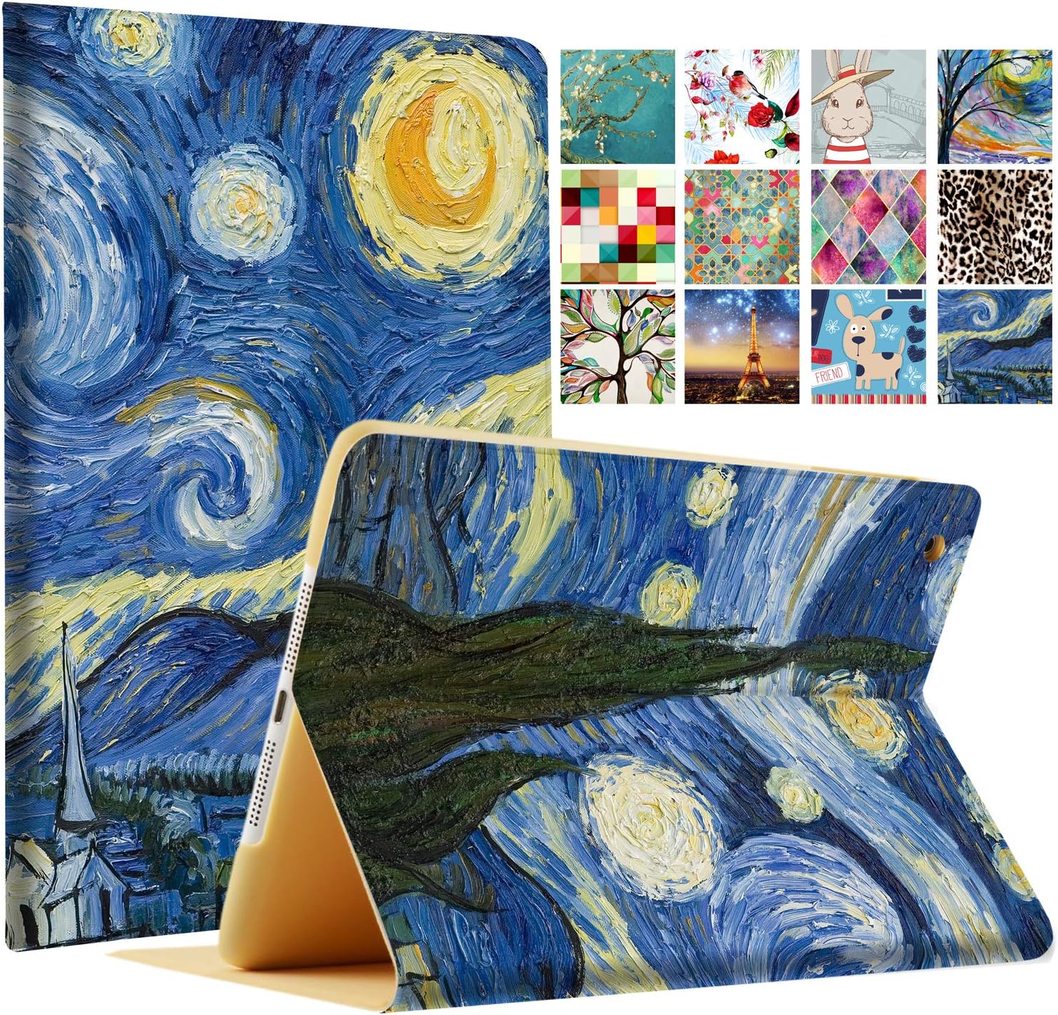 DuraSafe iPad 10.2 Inch Case - Starry Night Folio Cover