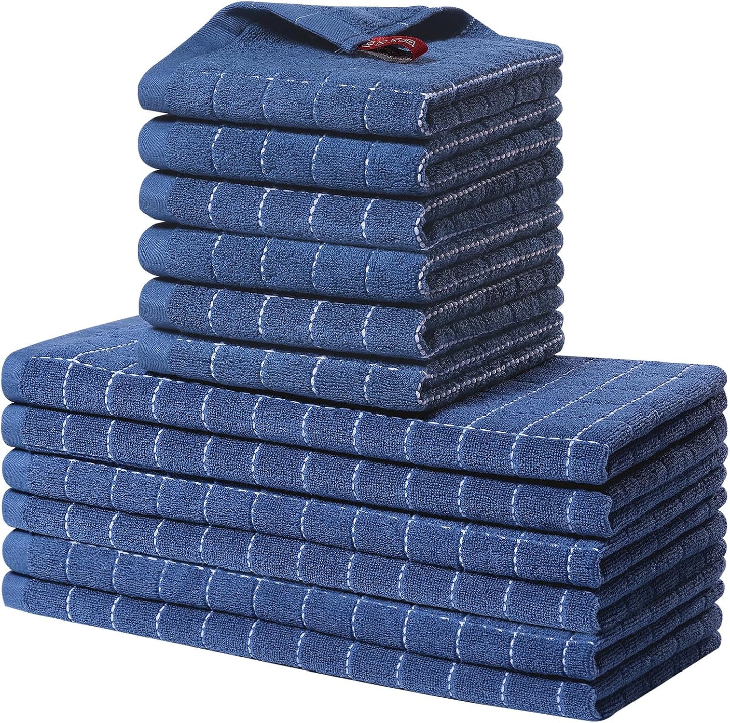 Homaxy Kitchen Towels Set of 12, Super Absorbent Dishcloths