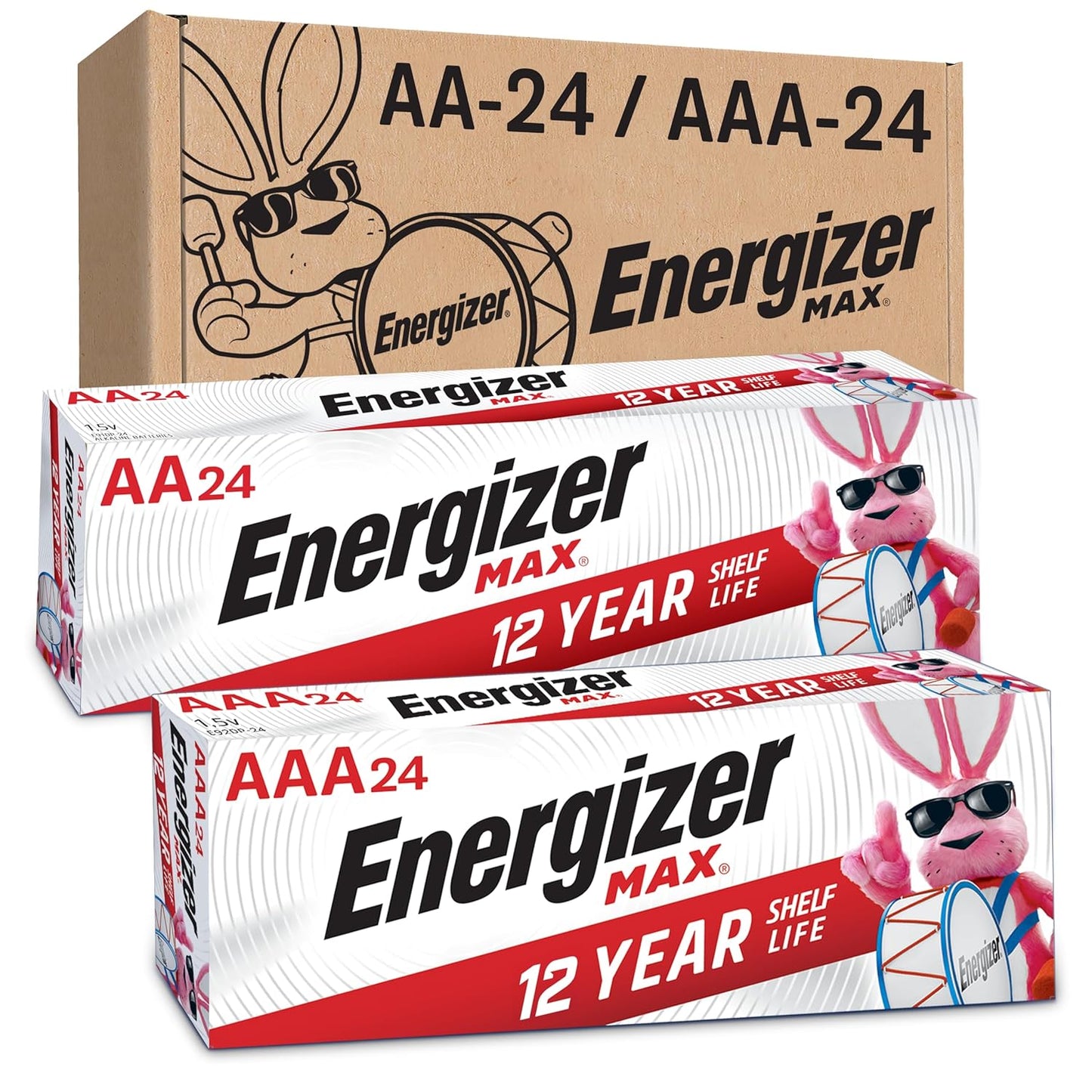 Energizer Max Combo Pack - Power Up with 48 Batteries!