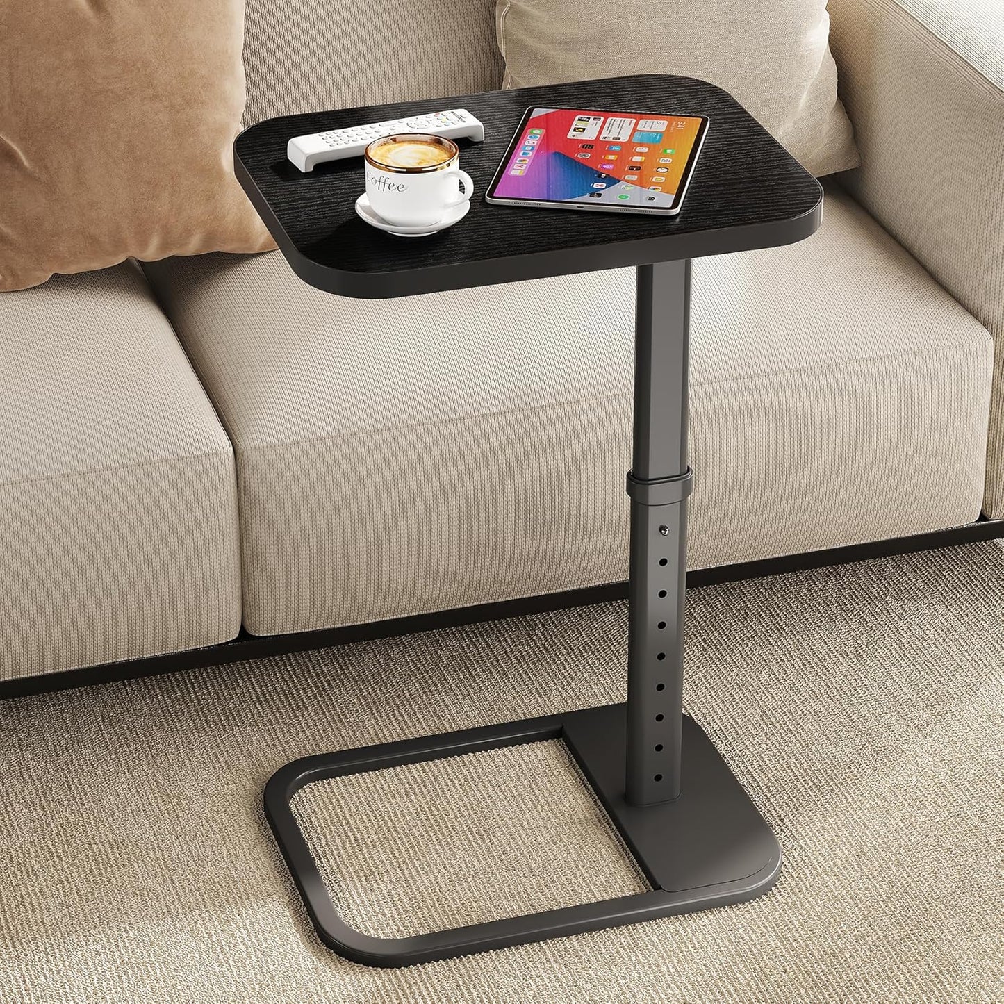 Kitstorack Upgraded TV Tray Table with Adjustable Height Design