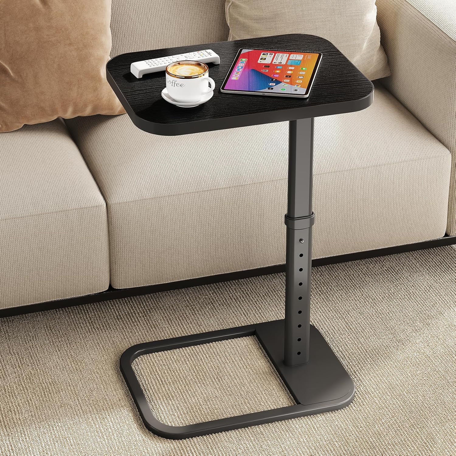 Kitstorack Upgraded TV Tray Table with Adjustable Height Design