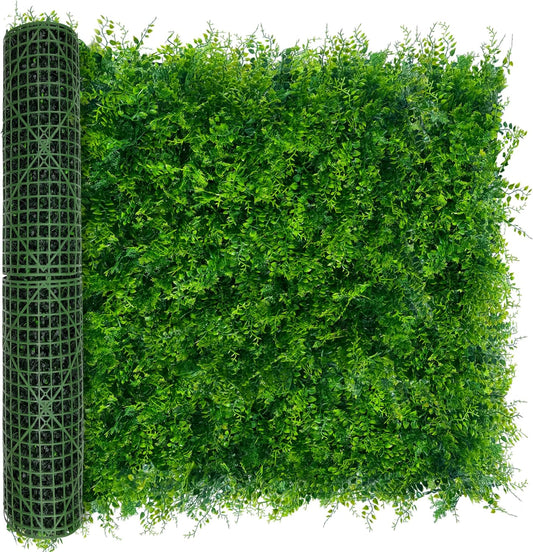 Greenery Faux Grass Wall Backdrop for Privacy and Decor