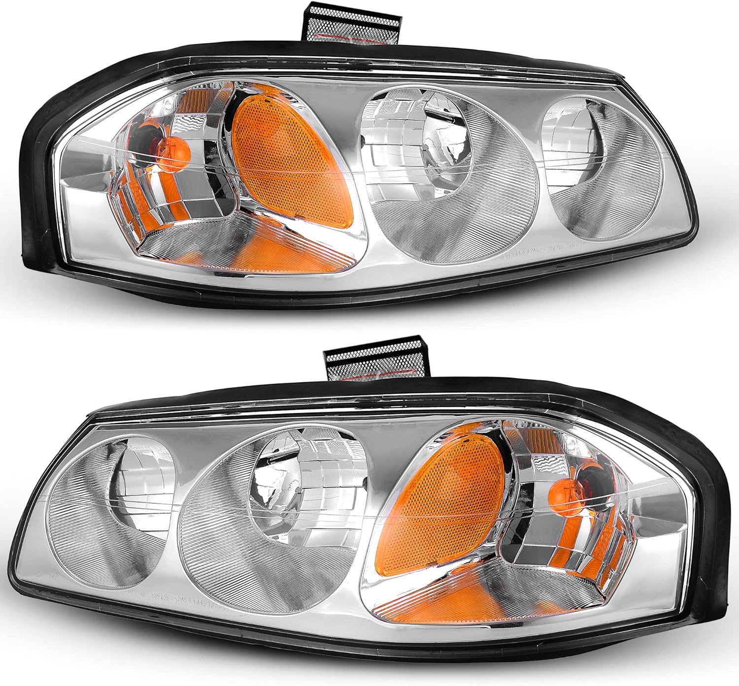 oEdRo Headlights Assembly for 2000-2005 Chevy Impala Models