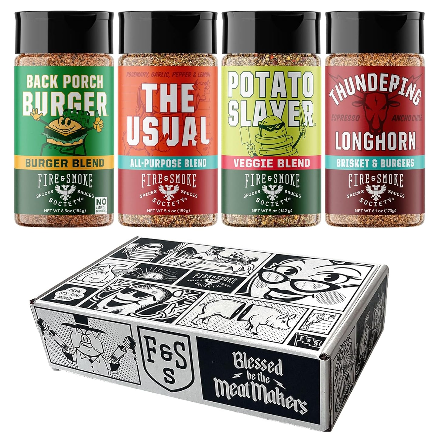 Fire & Smoke Society Burger & Fries Seasoning Variety Pack