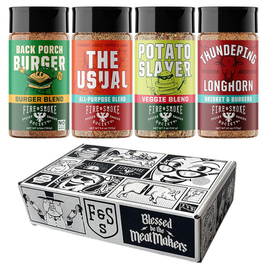Fire & Smoke Society Burger & Fries Seasoning Variety Pack
