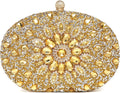 Women's Rhinestone Evening Clutch Sparkly Crystal Handbag - Shiny