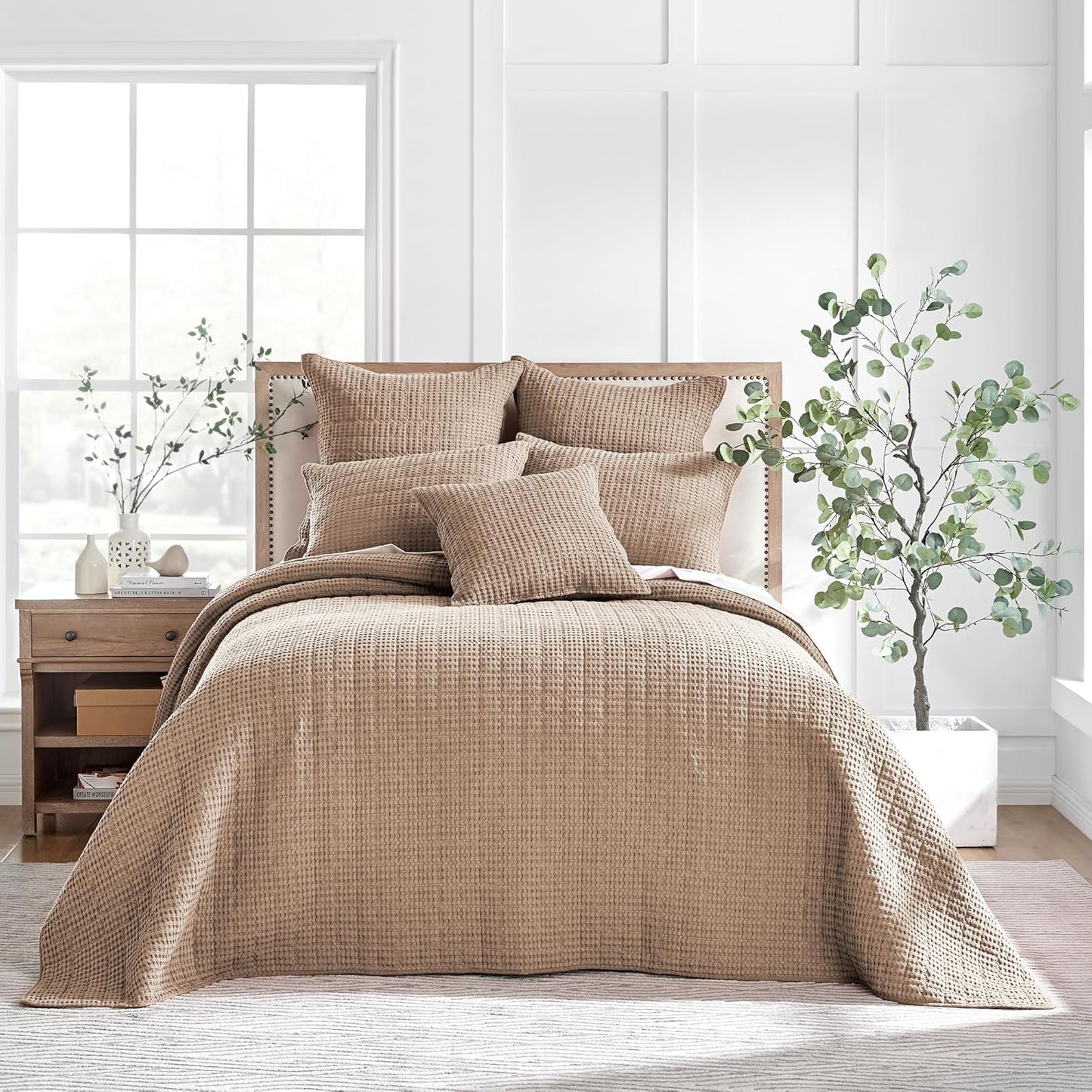 Levtex Home Mills Waffle King Bedspread Set for Elegant Bedrooms