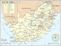Palmetto Posters 24x31 Laminated Poster - South Africa Map