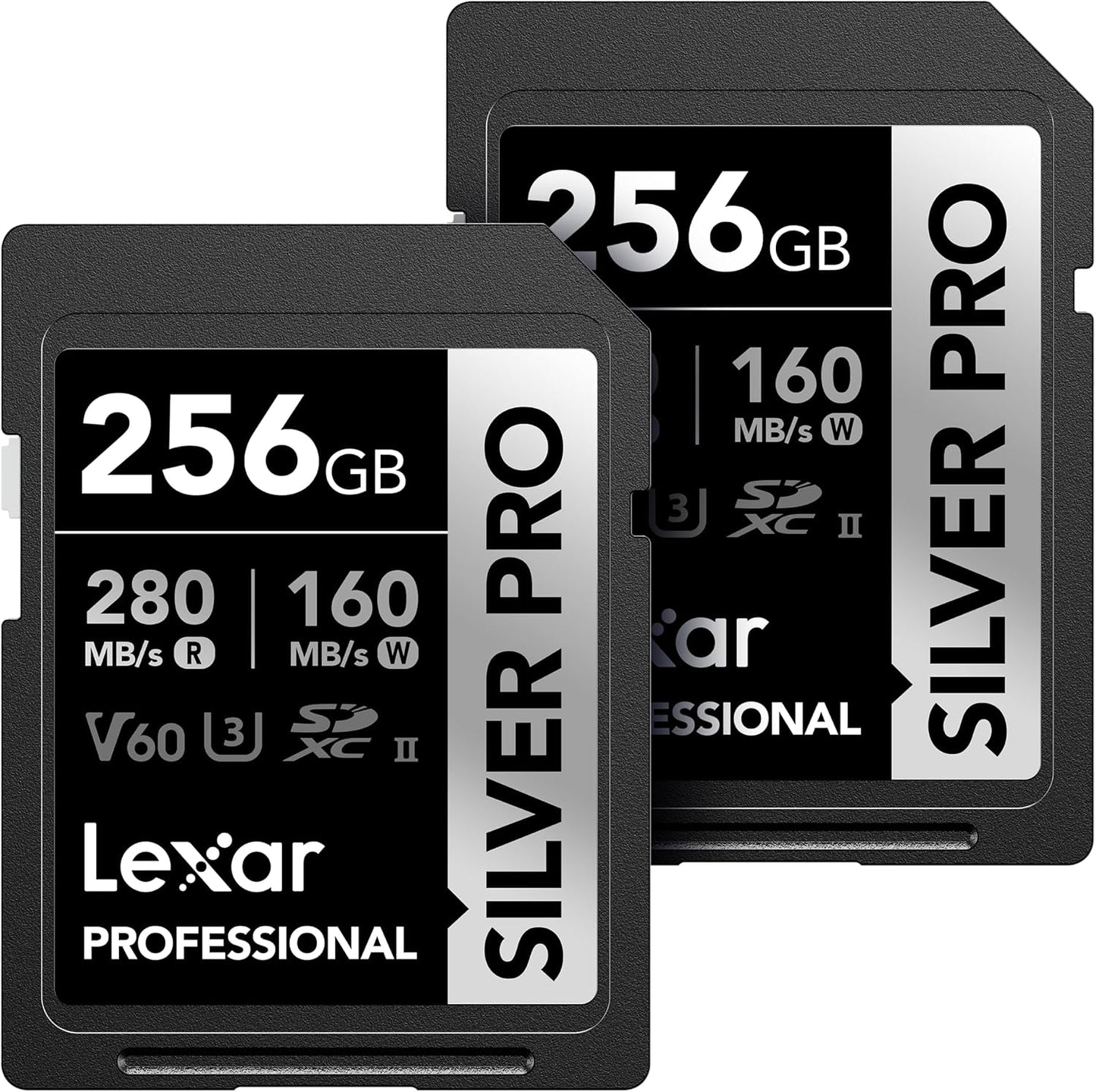 Lexar 256GB Professional SILVER PRO SD Card for Photographers