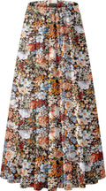 NASHALYLY Women's Chiffon High Waist Pleated A-Line Maxi (Style B2K5)