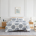 Oversized King Comforter Bedding Set Paisley Floral - Soft Boho