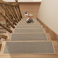 Stair Treads Carpet 7 pcs for Wooden Steps - Non Slip Soft Runners