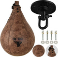 Speed Ball Boxing Bag Leather Speedball Punching Kit - Durable
