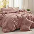 Bedsure Comforter Set King Size - Cotton Outer, All-Season Comfort
