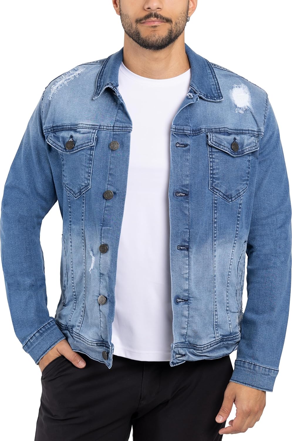X RAY Mens Denim Jacket for Casual Style and Everyday Wear
