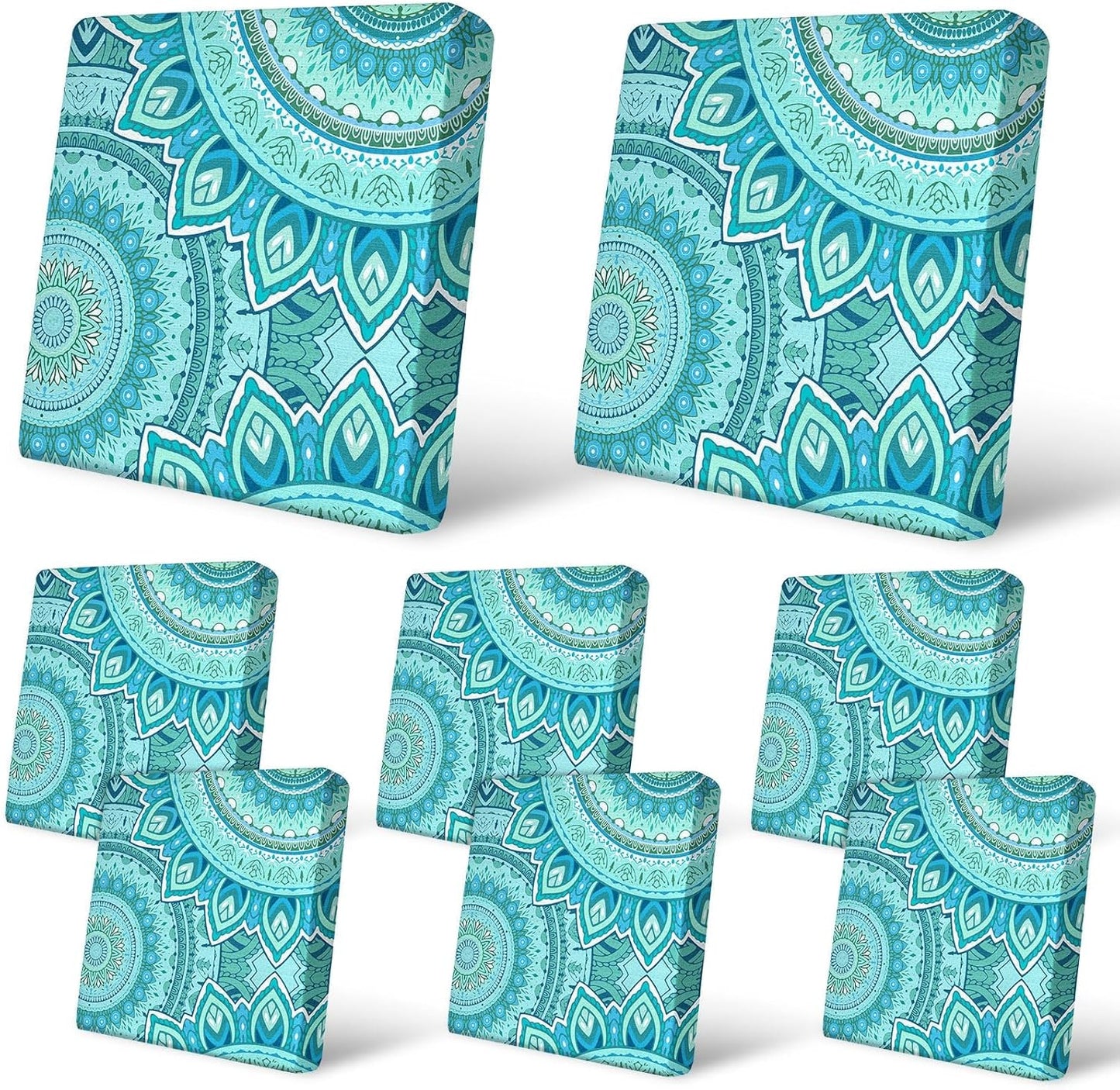 8Pcs Patio Cushion Covers for Outdoor Couch Slipcovers