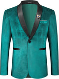 MAGE MALE Men's Velvet Slim Fit Suit Blazer for Any Occasion