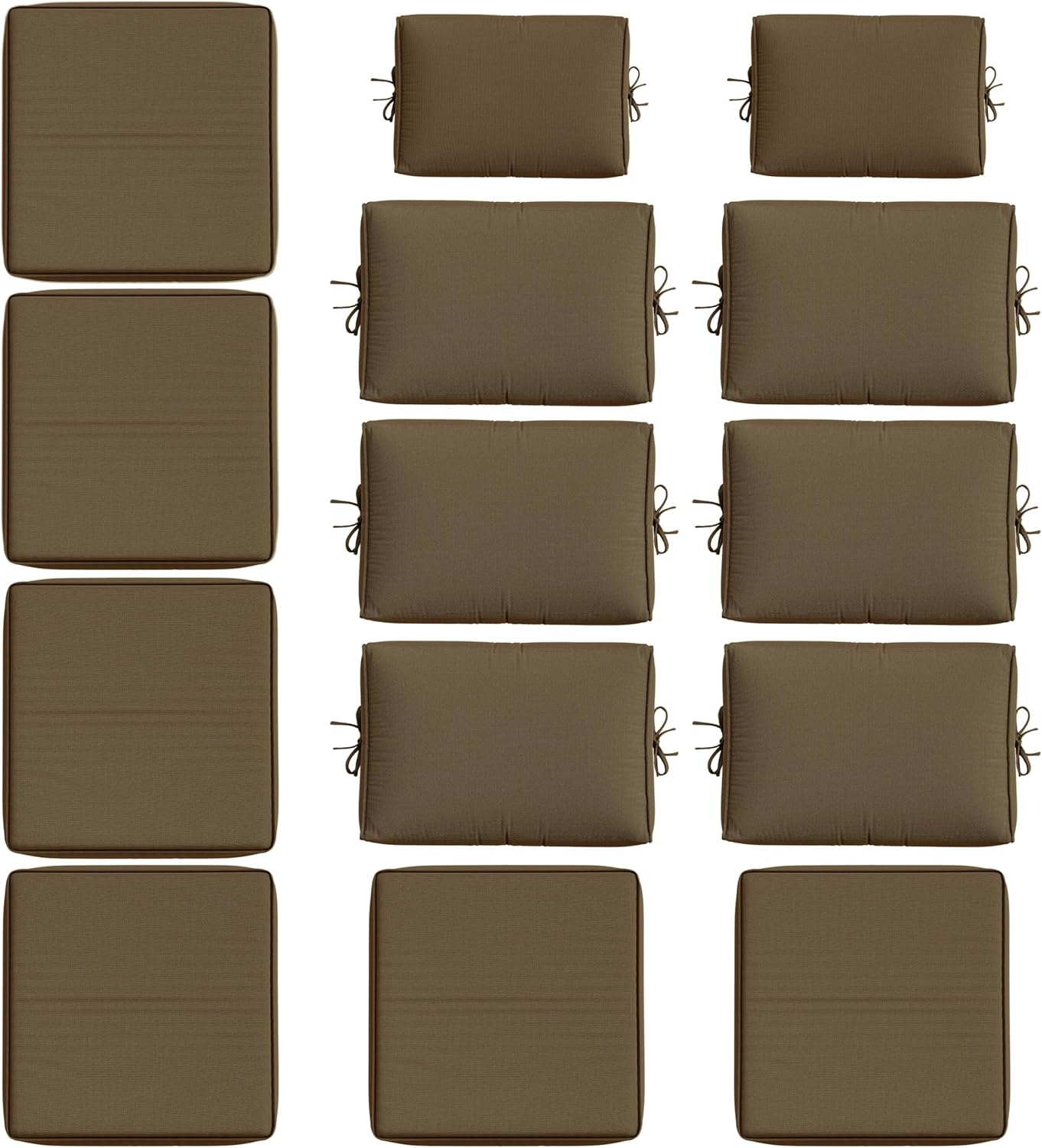 14 Pcs Outdoor Cushion Slipcovers for All-Weather Protection