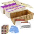 Silicone Soap Molds Set with Wooden Cover for Crafting