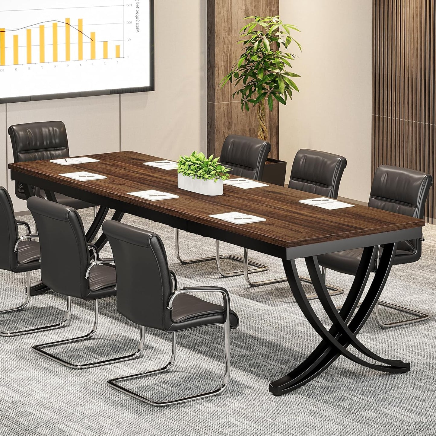 Tribesigns 6.5FT Business Meeting Table
