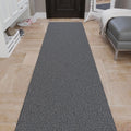 Ottomanson 3 ft x 20 ft Shaggy Runner Rug - Plush Non-Slip Gray