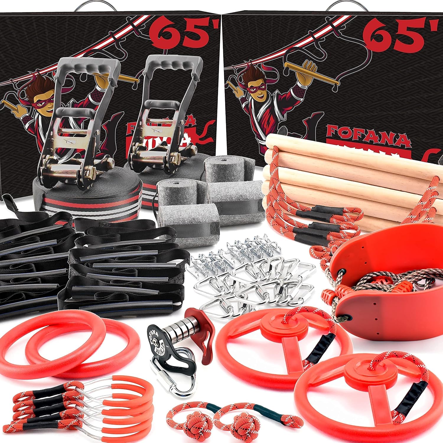 Ultimate Kids Ninja Obstacle Course Set for Outdoor Fun!