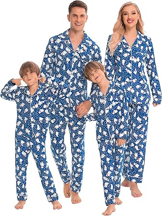SWOMOG Matching Family Christmas Pajamas Set for Cozy Holidays